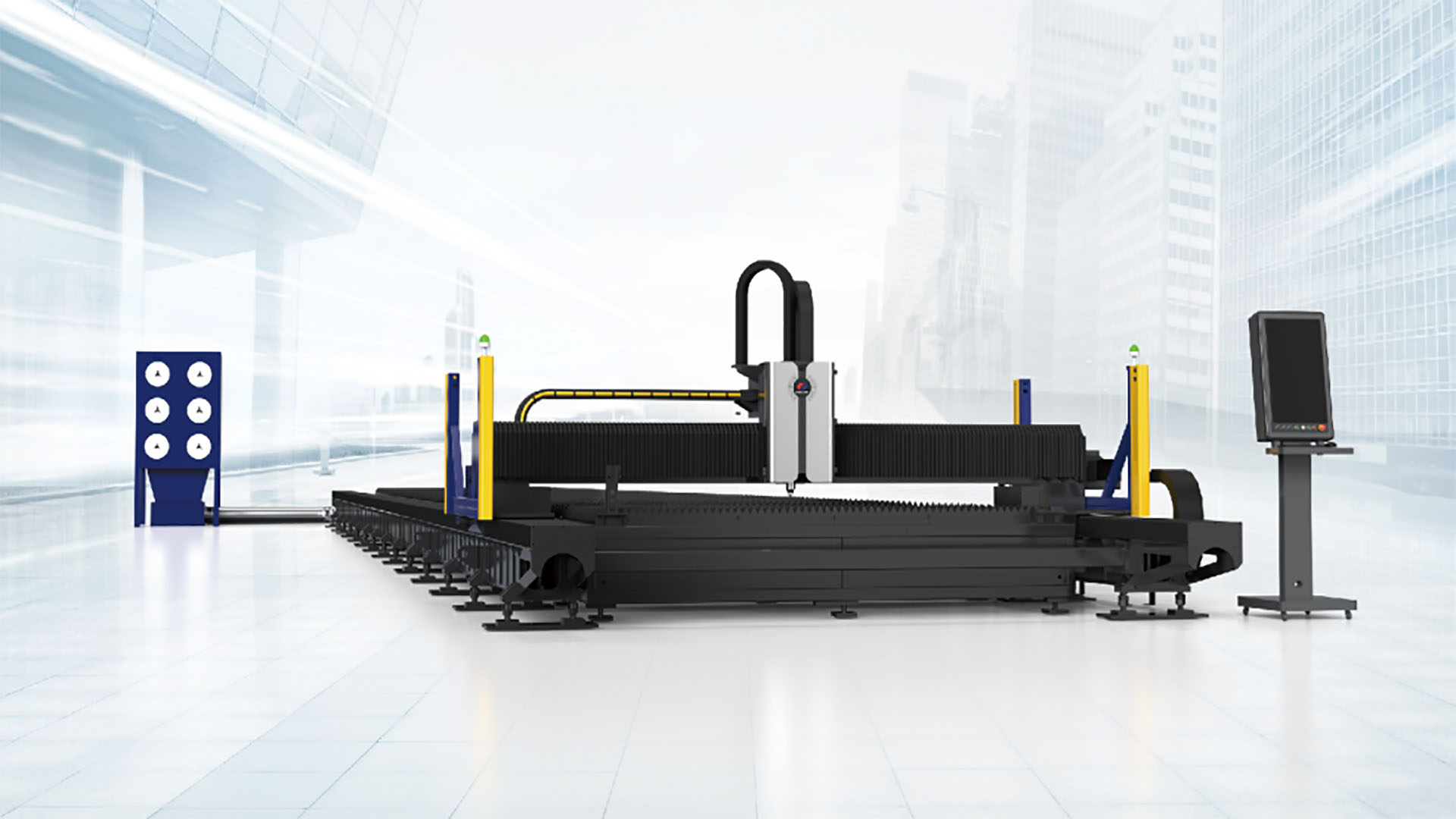 Explore the new star in the steel structure industry: BULL series large-format fiber laser cutting machine